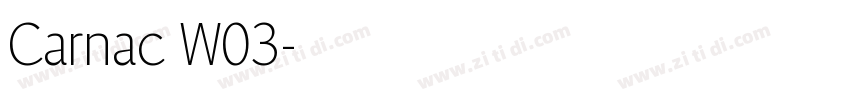Carnac W03字体转换